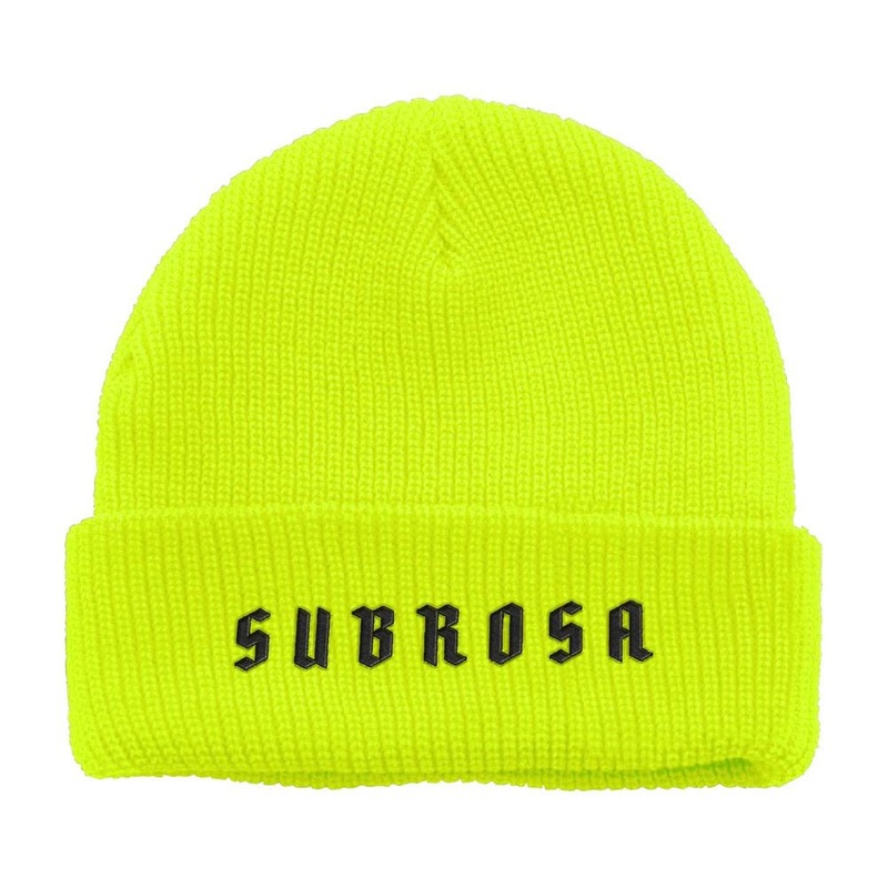 Subrosa Stout Beanie – Neon Green