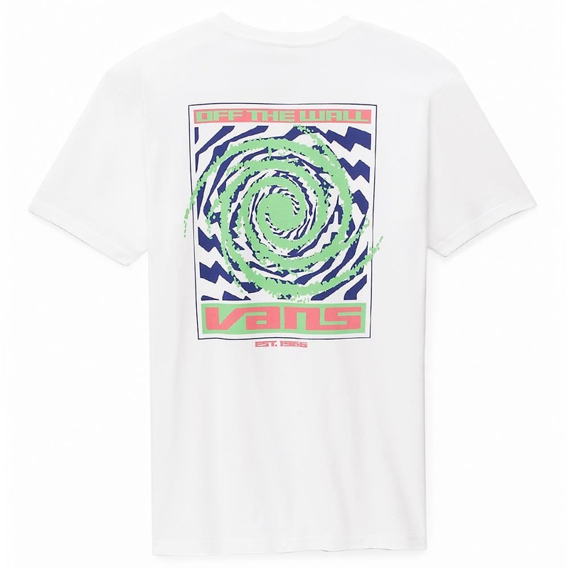 Vans Wormhole Warped T-shirt – White Small