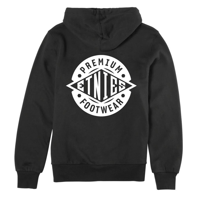 Etnies Premium FW Zip Hoodie – Black/White Medium