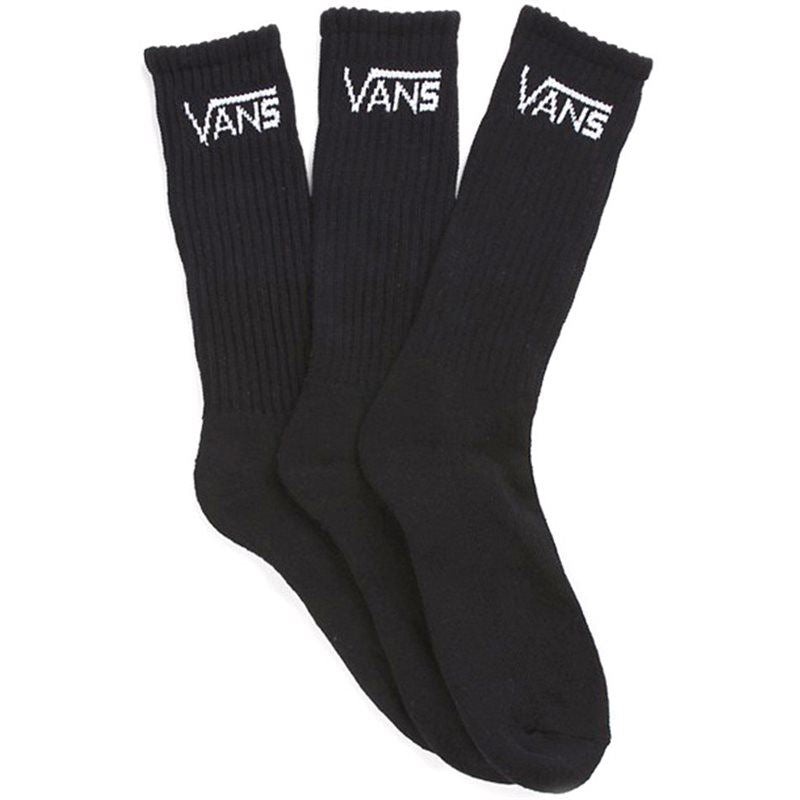 Vans Classic Crew Socks 3 Pack – Black 8.5 – 12 UK