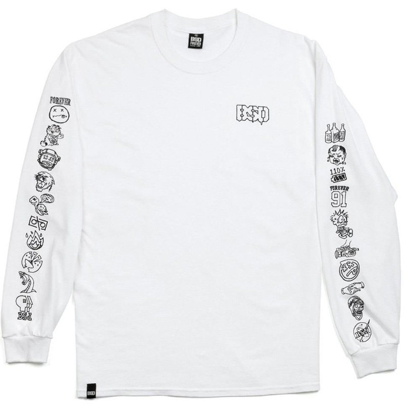 BSD Icon Long Sleeve T-Shirt – White XX Large