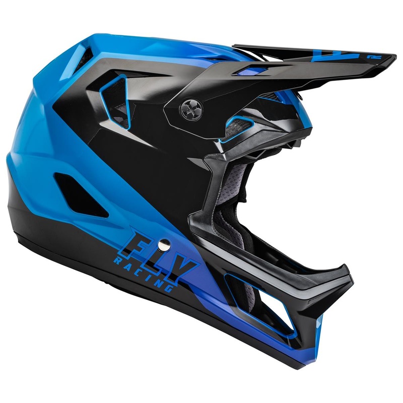 Fly Racing Youth Rayce Helmet – Black/Blue Youth Small