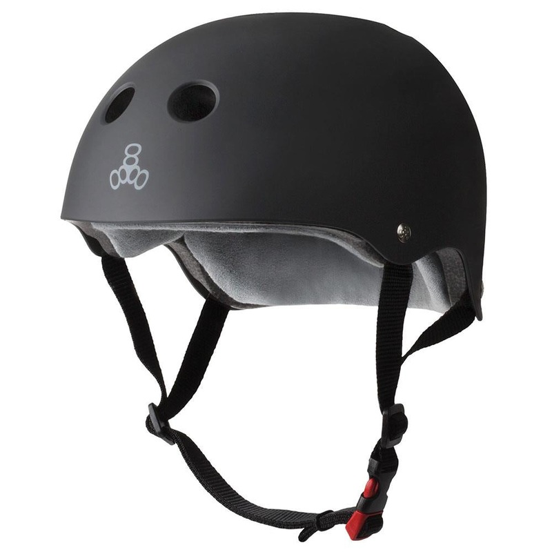 Triple8 Helmet – Sweatsaver Cert – Rubber Black X Small/Small