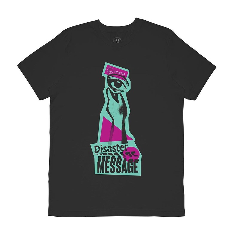 Cinema Disaster Message T-Shirt – Vintage Black Small