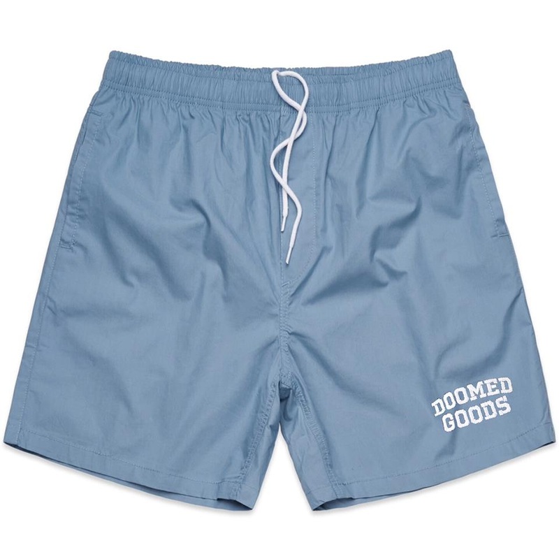 Doomed Beach Shorts – Blue Large
