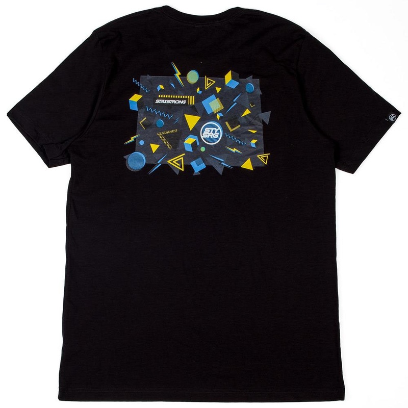 Stay Strong Block T-Shirt – Black Medium