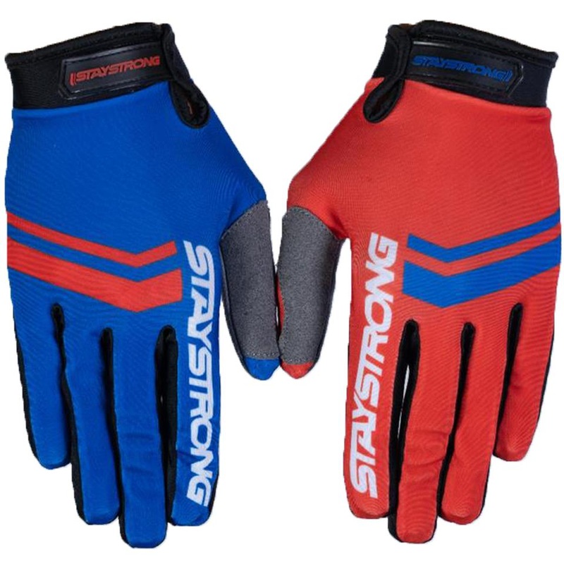 Stay Strong Opposite Gloves – Red/Blue X Large