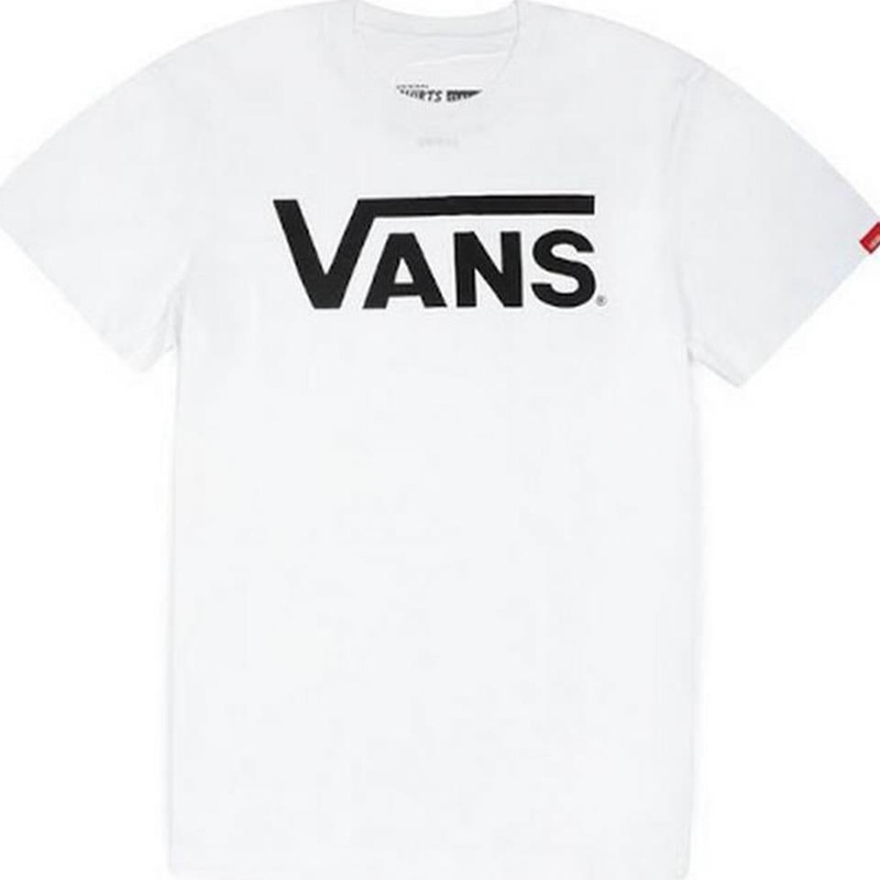 Vans Classic T-Shirt – White/Black X Large