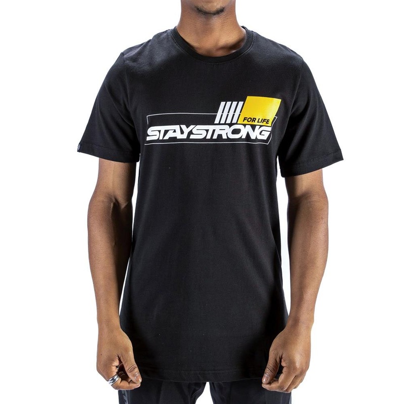 Stay Strong For Life T-Shirt – Black Large
