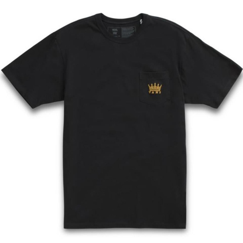 Vans X Dan Lacey Off The Wall Pocket T-Shirt – Black Small