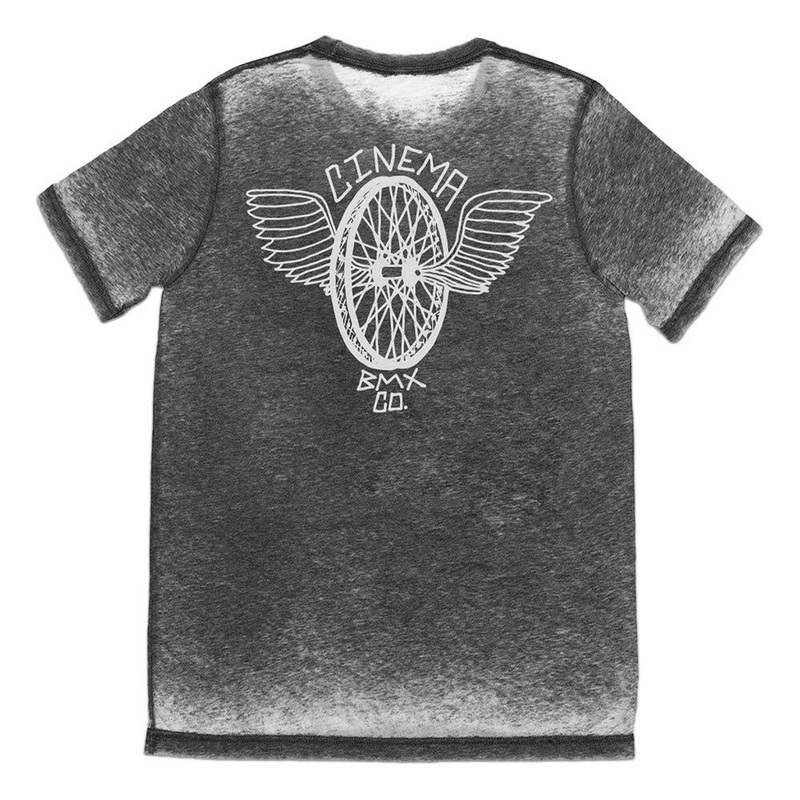 Cinema Flyer T-shirt – Gray Acid Wash XX Large