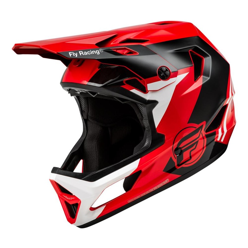 Fly Racing Rayce Helmet – Red/Black/White Small