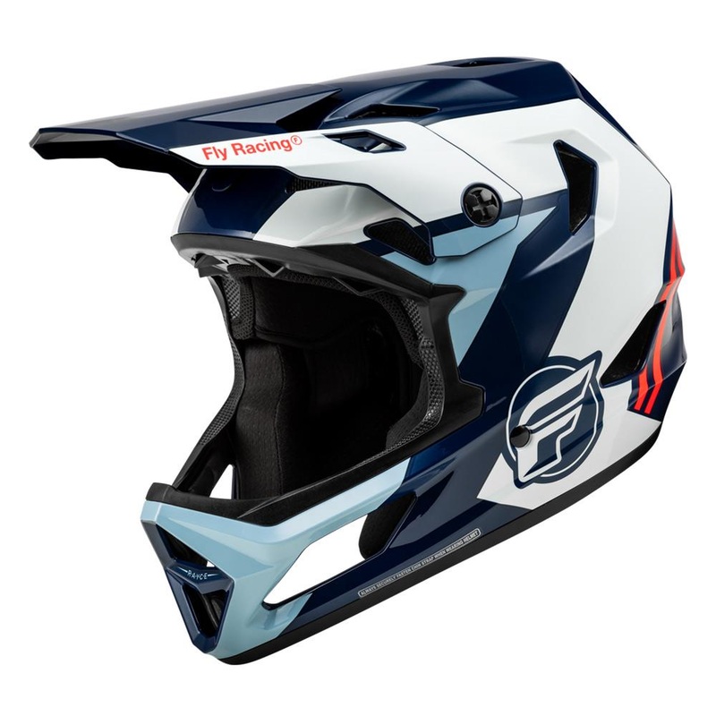 Fly Racing Rayce Helmet – Red/White/Blue Medium