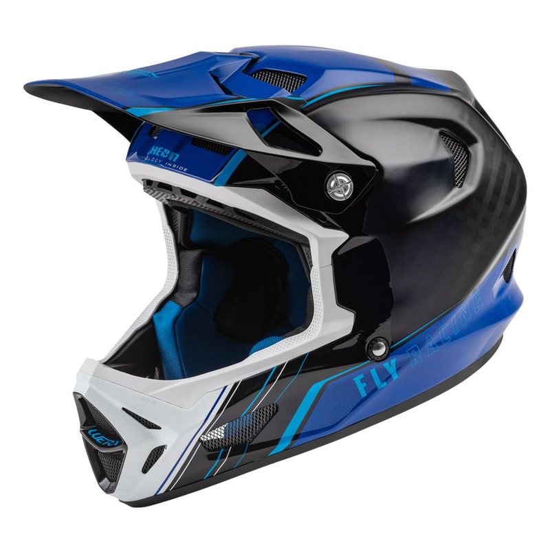 Fly Racing Werx-R Carbon Helmet – Blue/White/Black Large