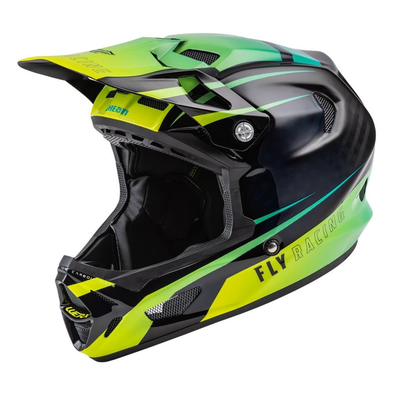 Fly Racing Werx-R Carbon Helmet – Hi-Vis/Teal/Black Medium