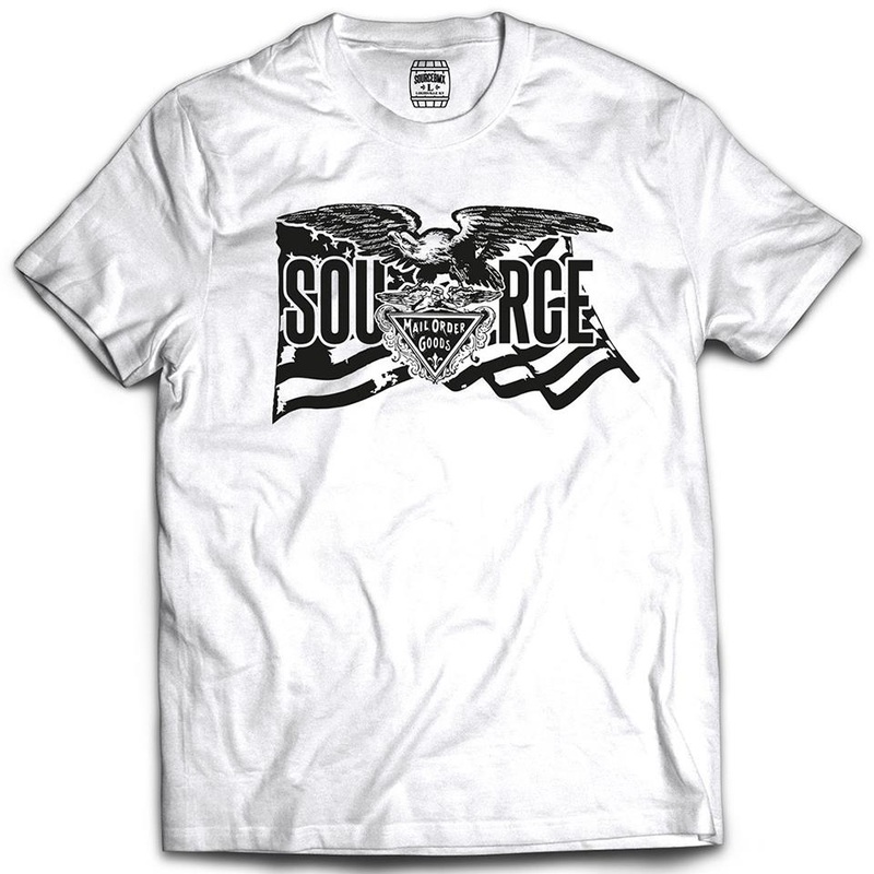 Source Flag T-Shirt – White Large