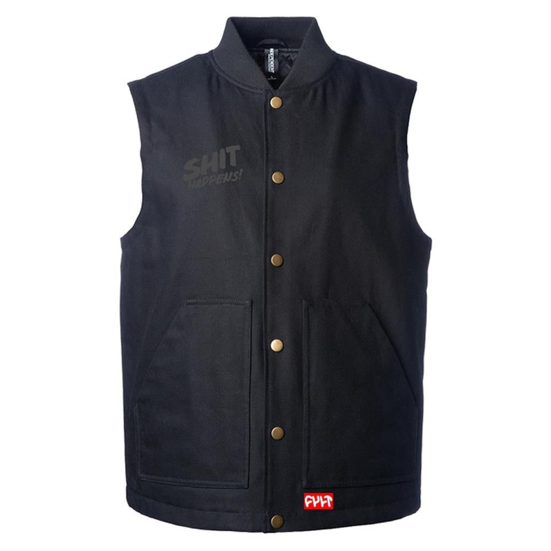 Cult Sh*t Happens Vest – Black X Large