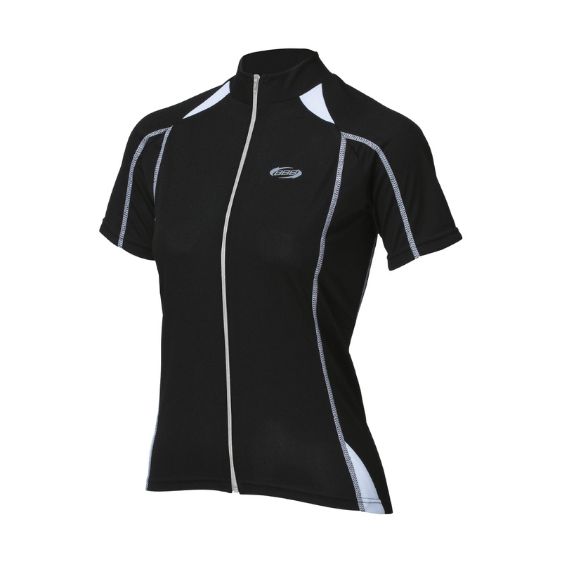 BBB – BBW-245 – ComfortGirl Womens SS Jersey (Black & White) S