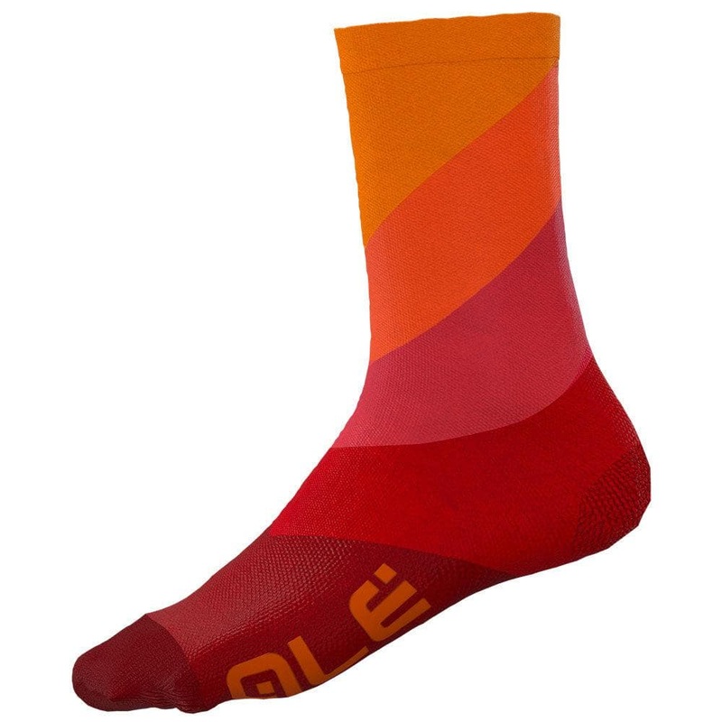 Ale Clothing Diagonal Digitopress Q-Skin 16cm Socks S Grey S (36-39)