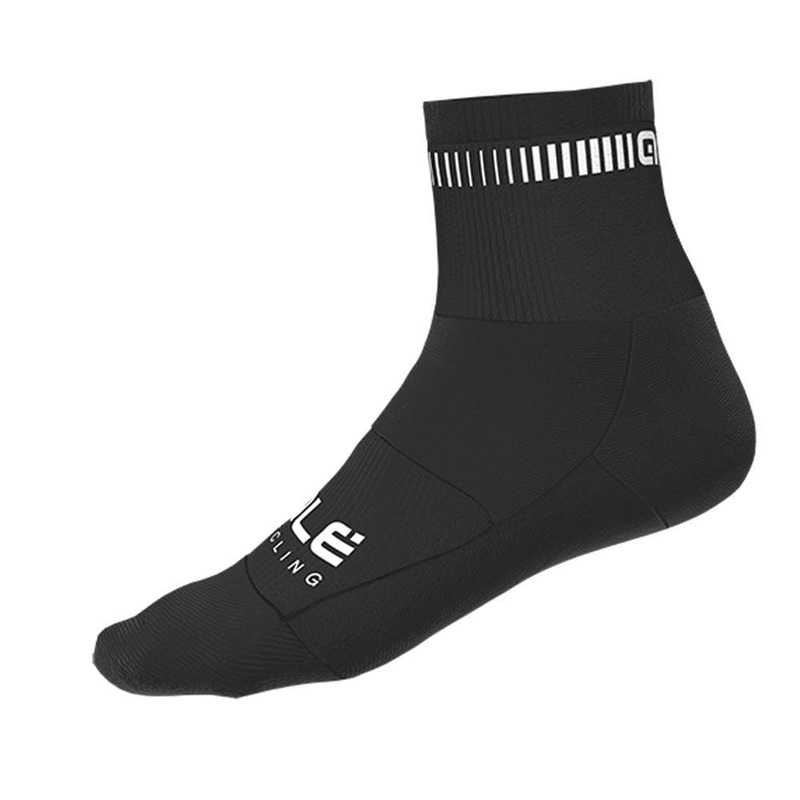 Ale Clothing Logo Q-Skin 12cm Socks L Black / Pink S (36-39)