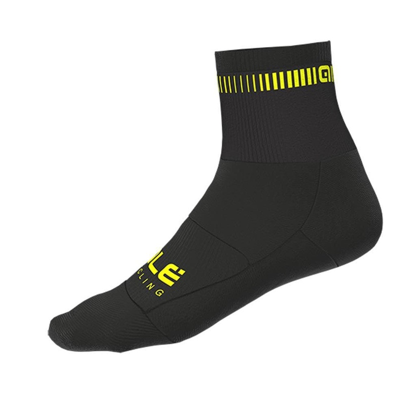 Ale Clothing Logo Q-Skin 12cm Socks S Black / Pink S (36-39)