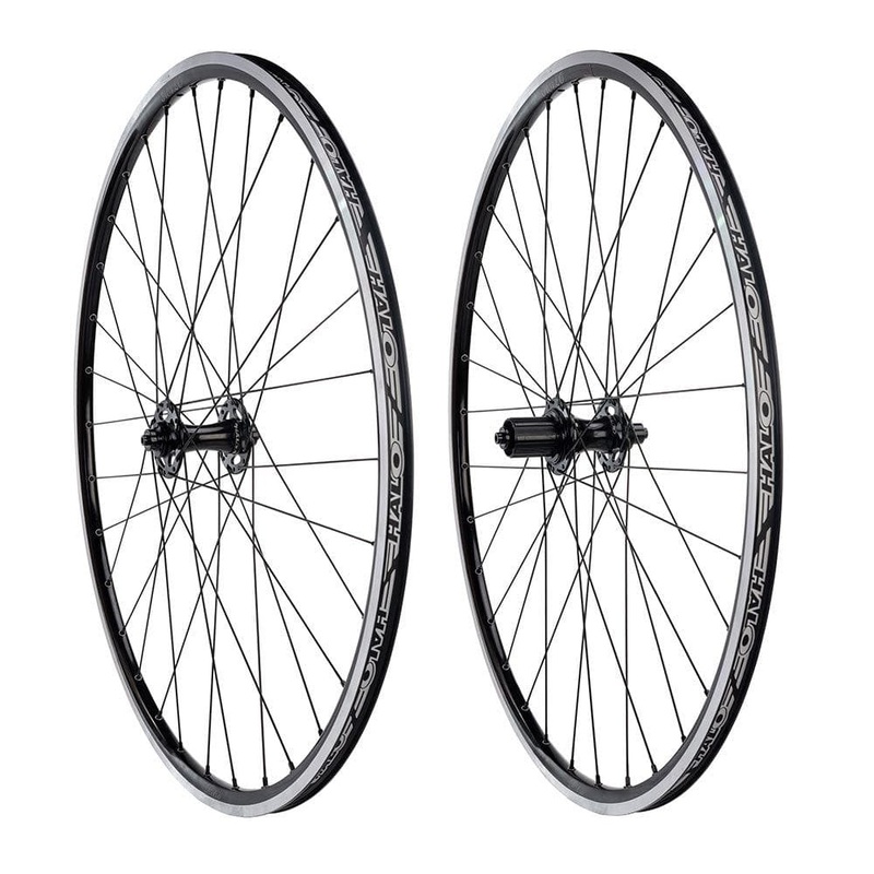 Halo Retro Road Pair 700c Wheelset Black