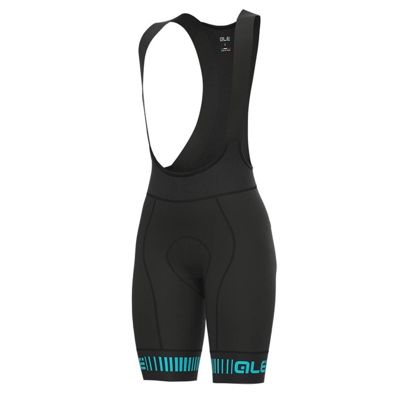 Al Strada PR-R Wmn Bibshorts Black/Cyan XS Black / Cyan XS