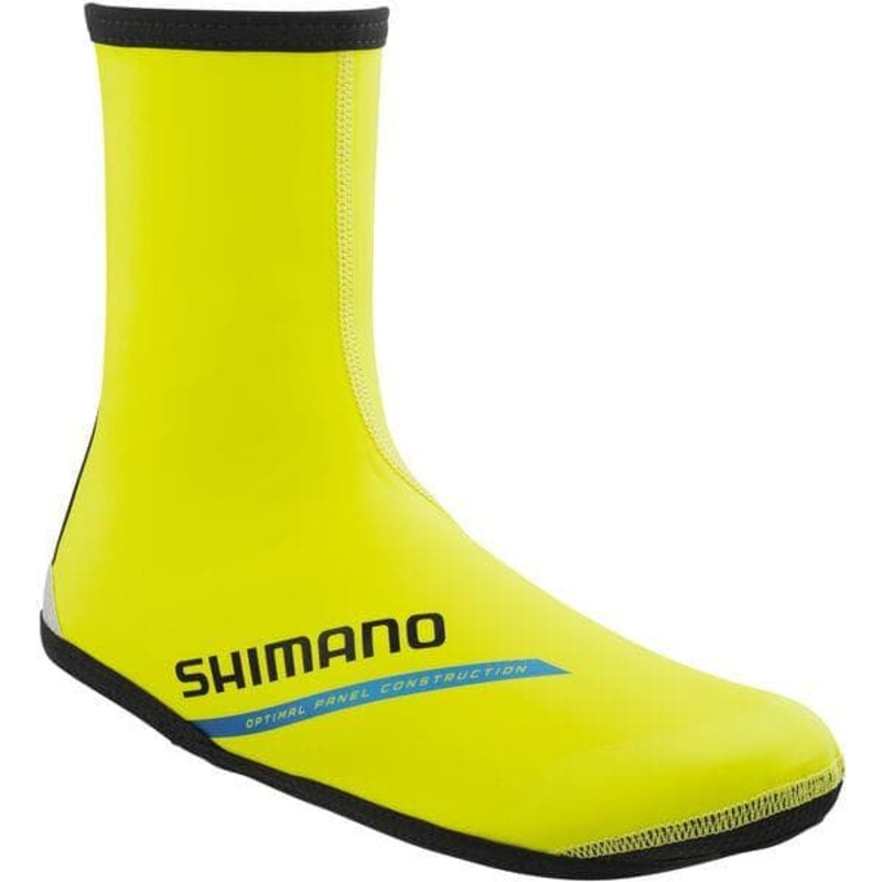 Shimano Clothing Unisex, Dual Fit Thermal Shoe Cover, Neon Yellow, Size XL (44-47) S