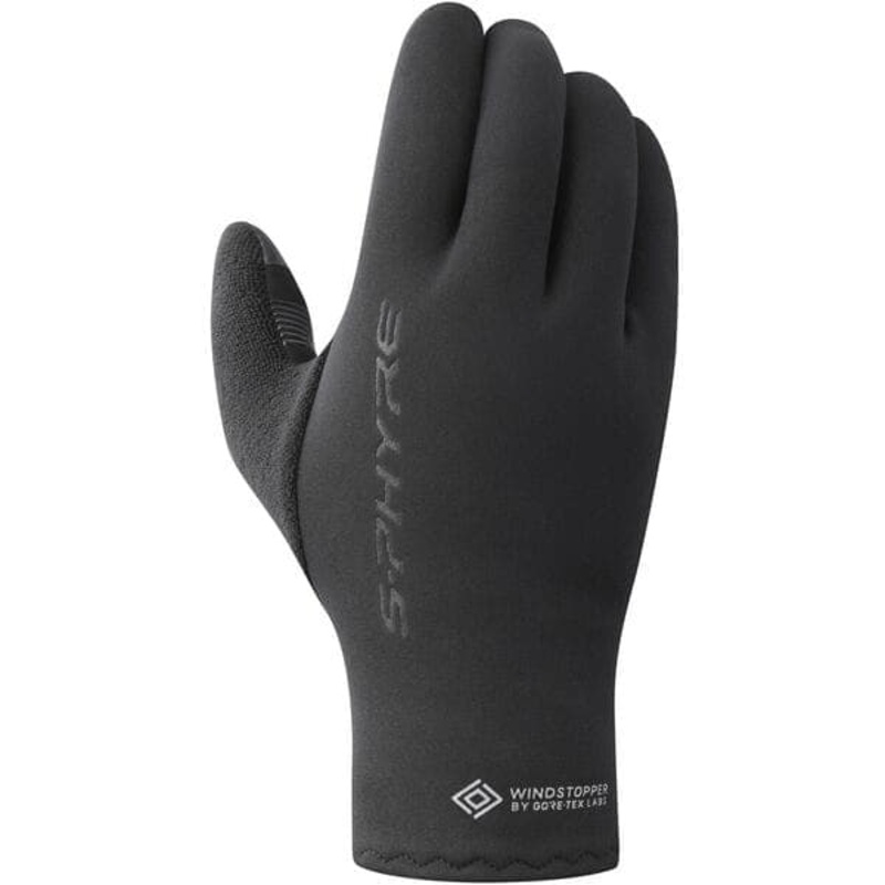 Shimano Clothing Unisex, S-PHYRE Thermal Gloves, Black, Size M S