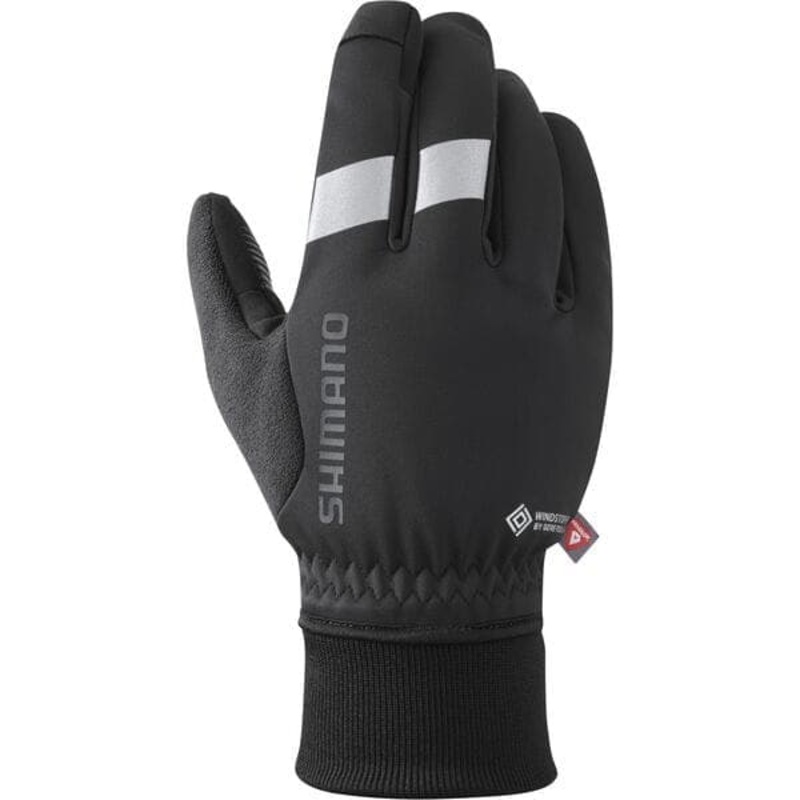 Shimano Clothing Unisex, WINDSTOPPER PRIMALOFT Gloves, Black, Size XL