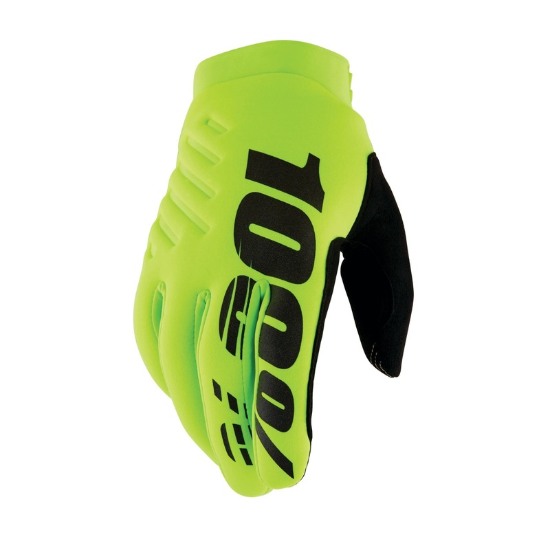 100% Brisker Cold Weather Glove – Fluo Yellow S