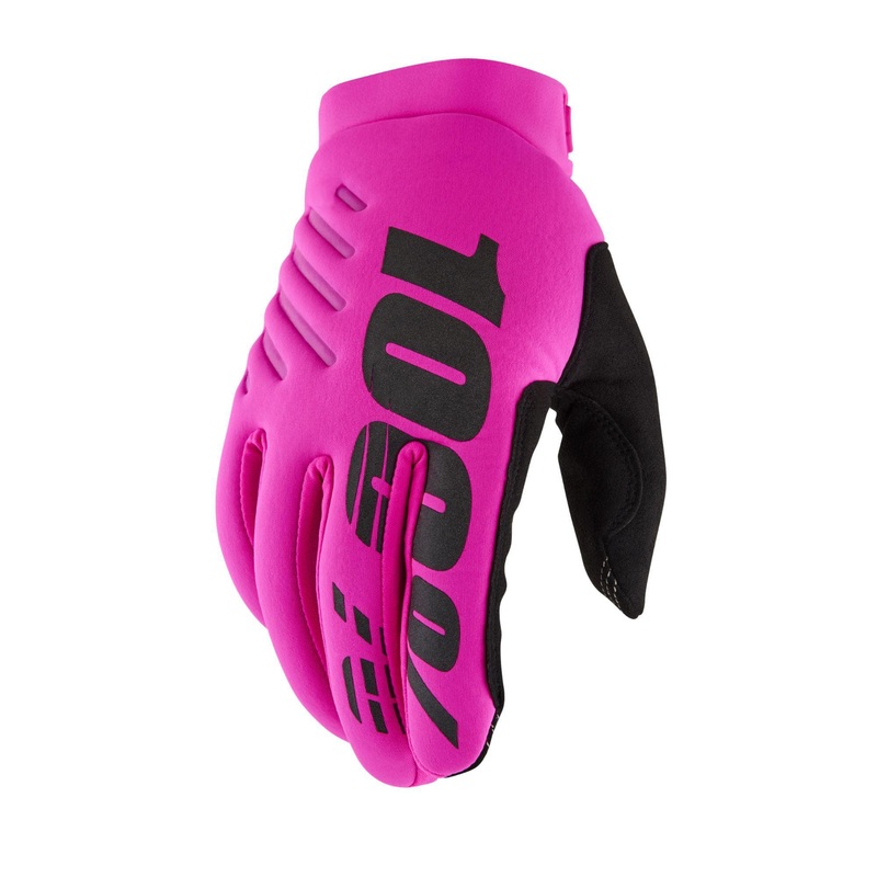 100% Brisker Cold Weather Glove – Neon Pink S