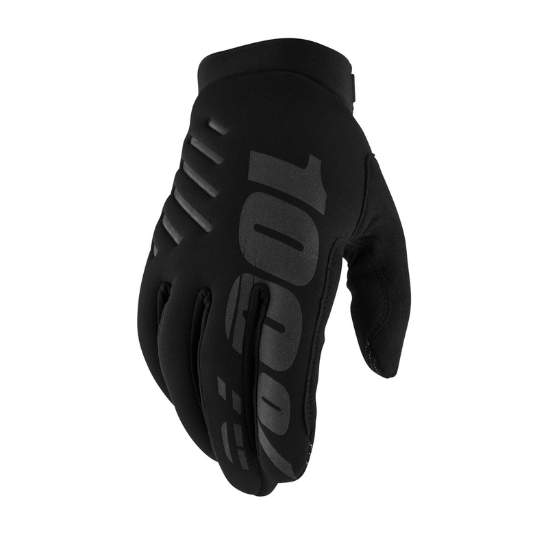 100% Brisker Cold Weather Women’s Gloves XL Black / Grey