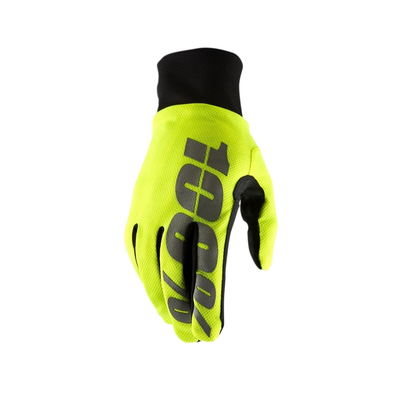 100% Hydromatic Waterproof Glove Neon Yellow M