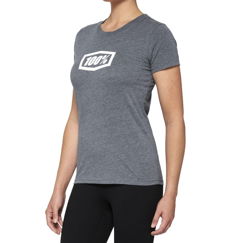 100% ICON Short Sleeve Women’s T-Shirt Heather Grey S