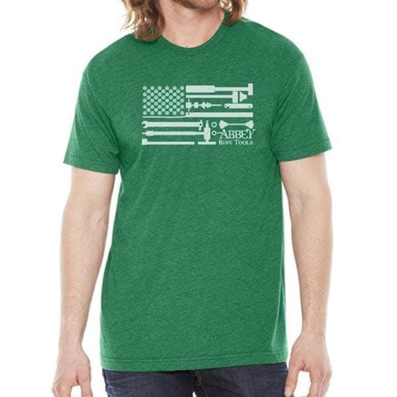 Abbey Bike Tools Abbey Flag T-Shirt Green S
