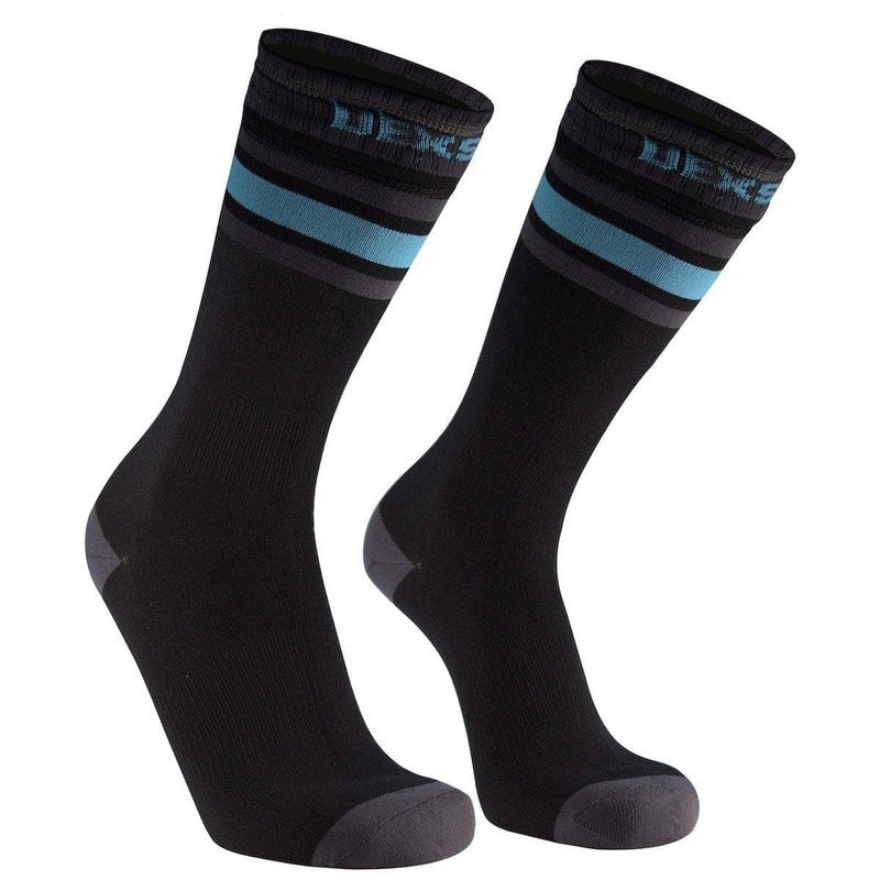 Dexshell Ultra Dri Sports Socks Aqua Blue stripe S
