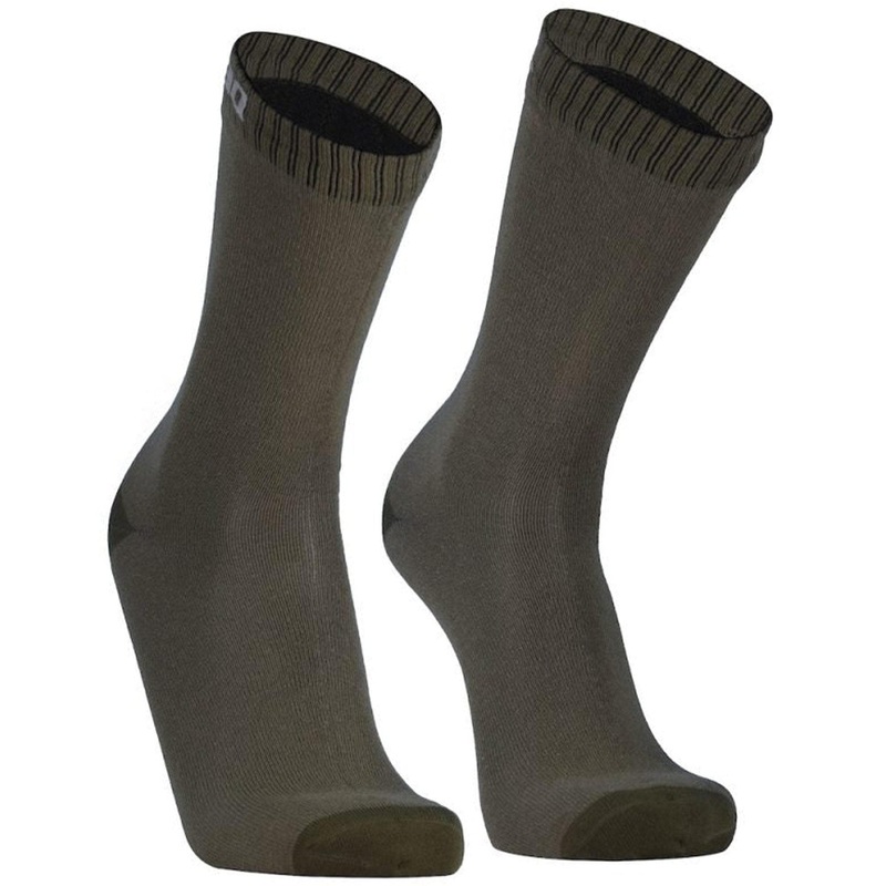 Dexshell Ultra Thin Crew Socks Olive Green S