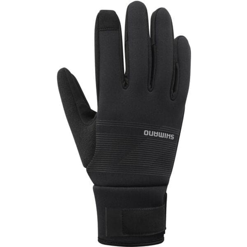 Shimano Clothing Unisex Windbreak Thermal Gloves; Black S
