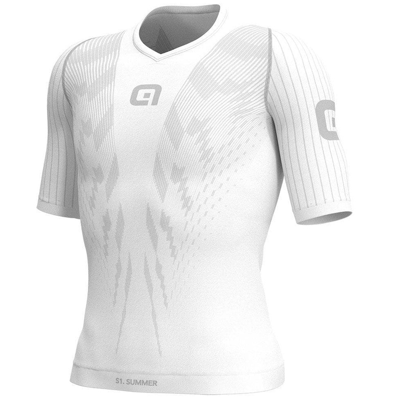 Ale Clothing Pro Race Intimo White Short Sleeved Base Layer S/M