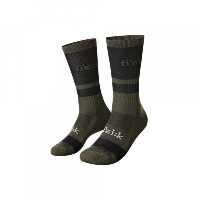 Fizik Off-road Cycling Socks – Green/Black – Medium