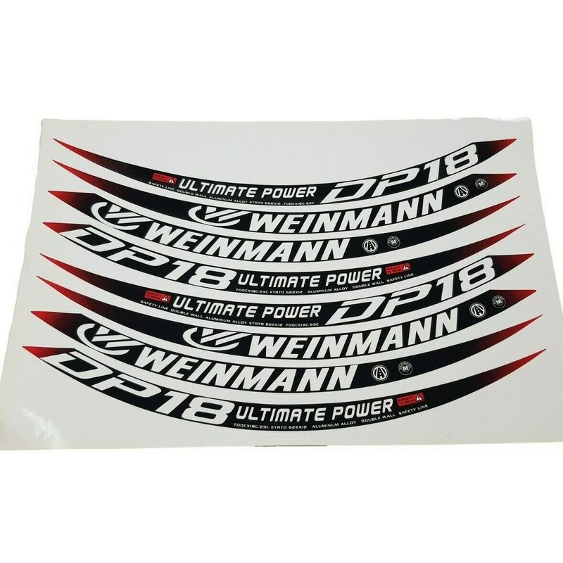 WEINMANN ULTIMATE POWER DP18 622 X 12 WHEEL DECAL SET 700 X 18 NEW STOCK