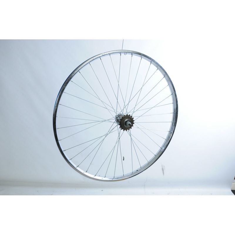 26 x 1 3-8 REAR WHEEL VINTAGE ROADSTER BIKE WESTRICK CHROME RIM ROD OR CALIPER