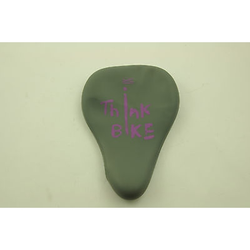 WATERPROOF SILICONE SECOND SKIN BIKE SADDLE COVER “THINK BIKE” PURPLE