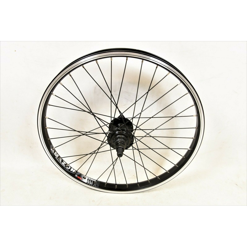 WEINMANN AMAZON DOUBLE WALL RIM 20″ BMX REAR WHEEL 9 TEETH DRIVER HUB 14MM AXLE